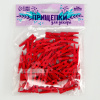 Набор прищепок для декора 50 шт., красные  2,5 см