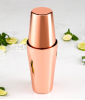 Бостонский шейкер из нержавеющей стали, 750+550 мл, 9×26,5 см, 304 сталь, цвет медный